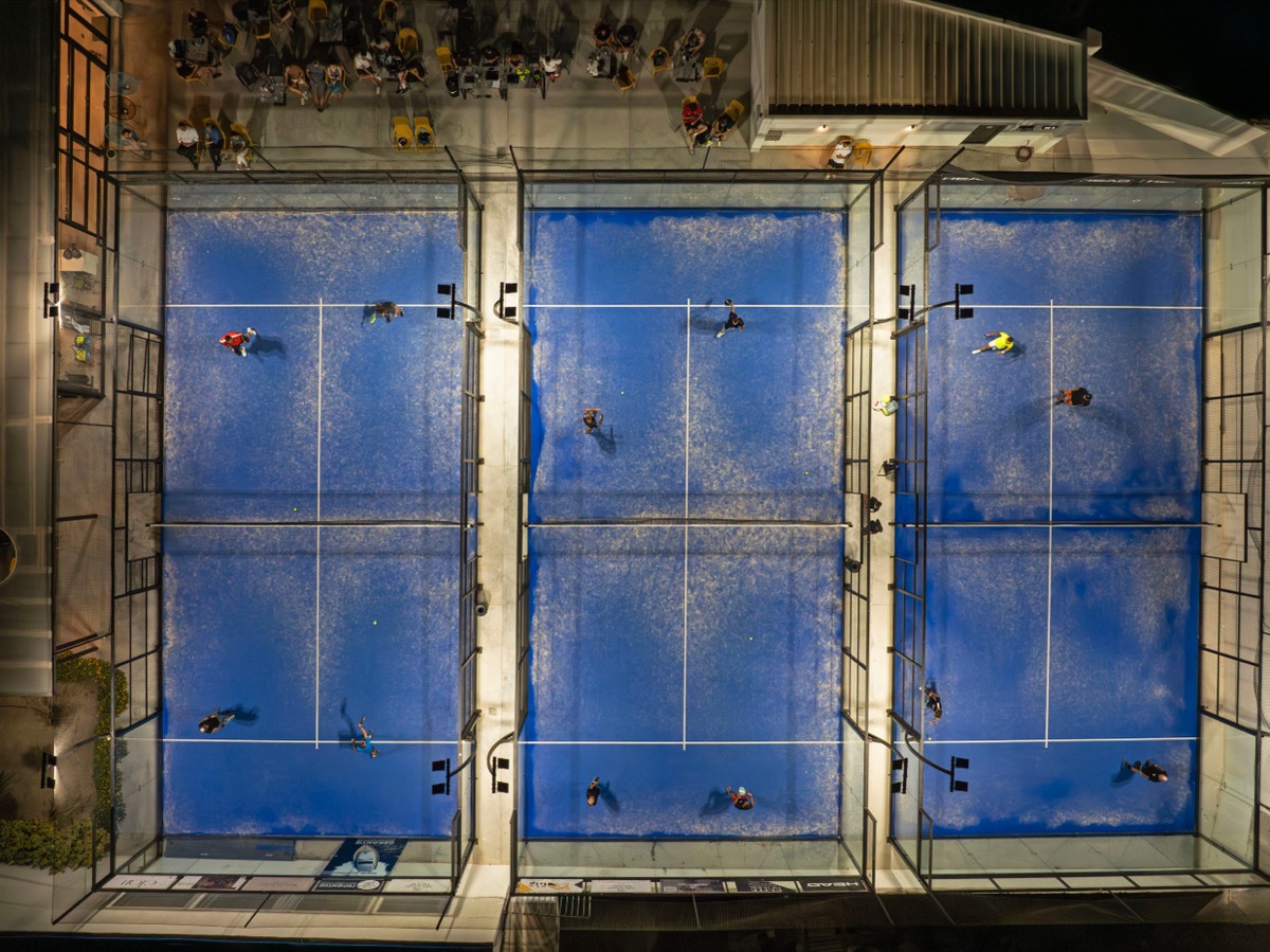 A working padel facility.